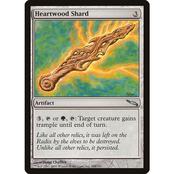 Magic: The Gathering Heartwood Shard (184) Moderately Played