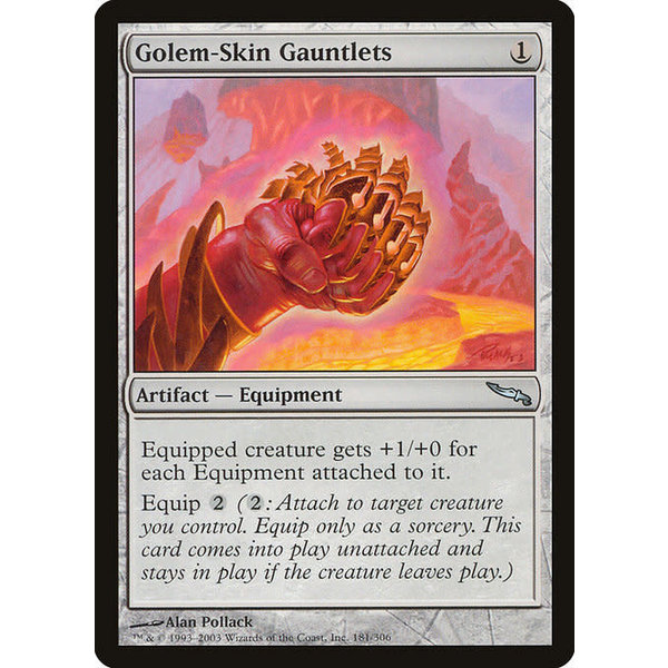 Magic: The Gathering Golem-Skin Gauntlets (181) Lightly Played