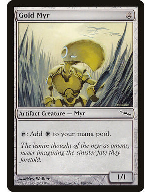 Magic: The Gathering Gold Myr (180) Lightly Played
