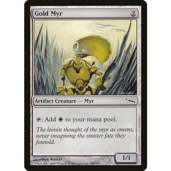 Magic: The Gathering Gold Myr (180) Lightly Played