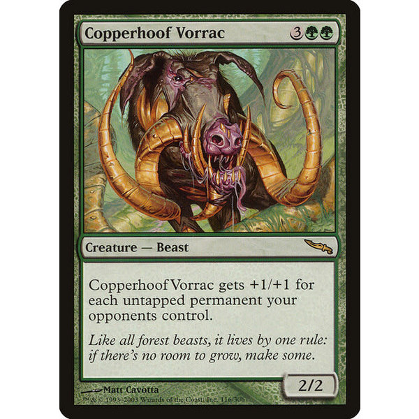 Magic: The Gathering Copperhoof Vorrac (116) Moderately Played