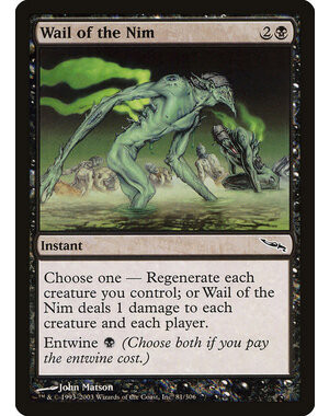 Magic: The Gathering Wail of the Nim (081) Lightly Played