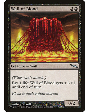 Magic: The Gathering Wall of Blood (082) Lightly Played