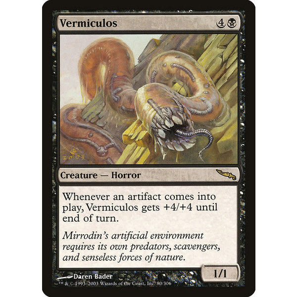 Magic: The Gathering Vermiculos (080) Moderately Played