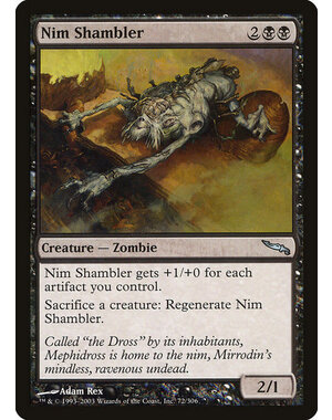 Magic: The Gathering Nim Shambler (072) Moderately Played