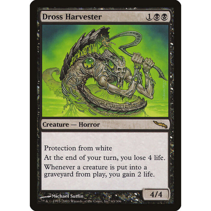Magic: The Gathering Dross Harvester (063) Lightly Played