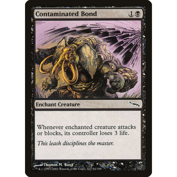 Magic: The Gathering Contaminated Bond (061) Lightly Played