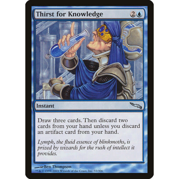 Magic: The Gathering Thirst for Knowledge (053) Heavily Played
