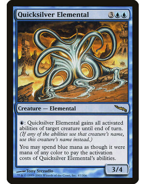 Magic: The Gathering Quicksilver Elemental (047) Heavily Played