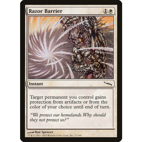 Magic: The Gathering Razor Barrier (017) Lightly Played