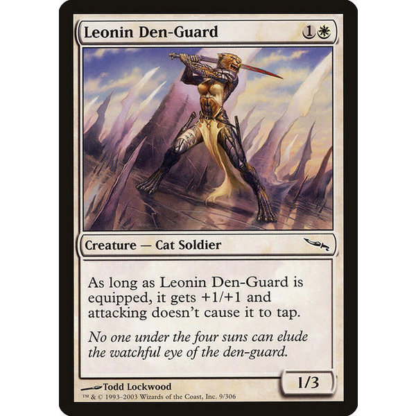 Magic: The Gathering Leonin Den-Guard (009) Lightly Played