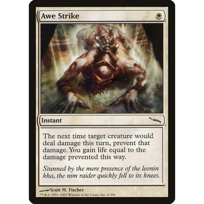 Magic: The Gathering Awe Strike (006) Lightly Played