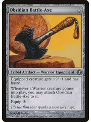Magic: The Gathering Obsidian Battle-Axe (144) Moderately Played