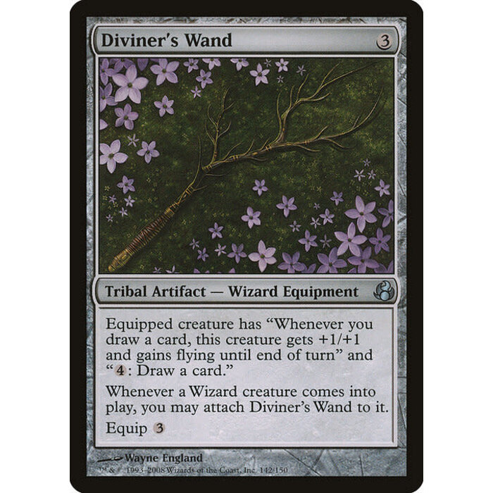 Magic: The Gathering Diviner's Wand (142) Moderately Played
