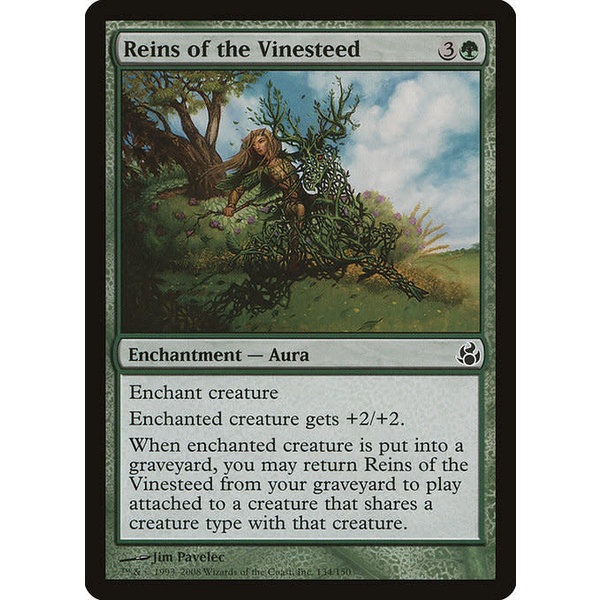 Magic: The Gathering Reins of the Vinesteed (134) Moderately Played