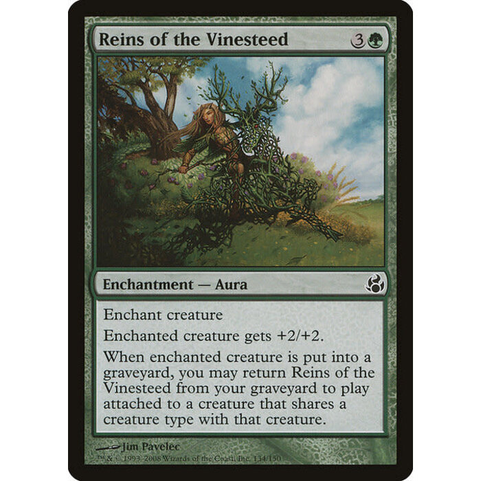 Magic: The Gathering Reins of the Vinesteed (134) Moderately Played