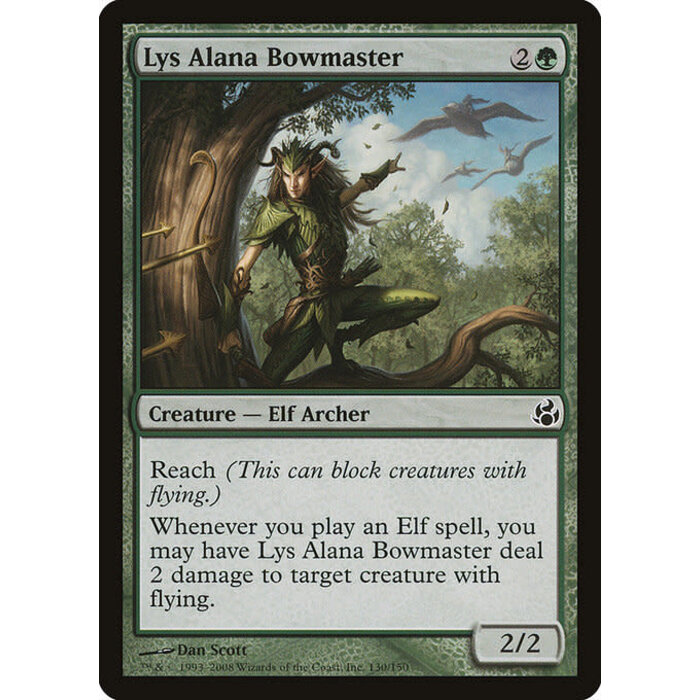 Magic: The Gathering Lys Alana Bowmaster (130) Moderately Played Foil
