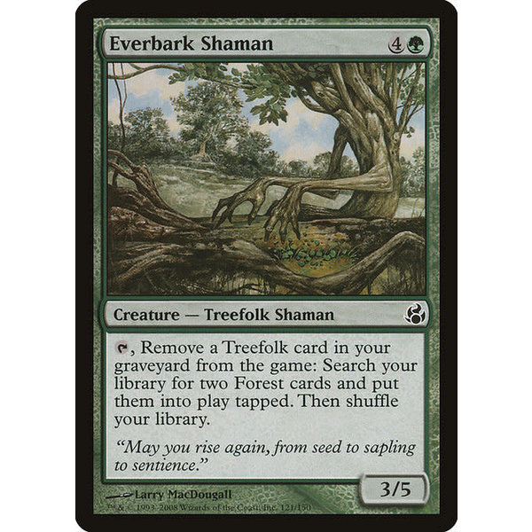 Magic: The Gathering Everbark Shaman (121) Damaged