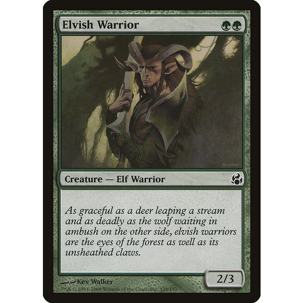 Magic: The Gathering Elvish Warrior (120) Moderately Played