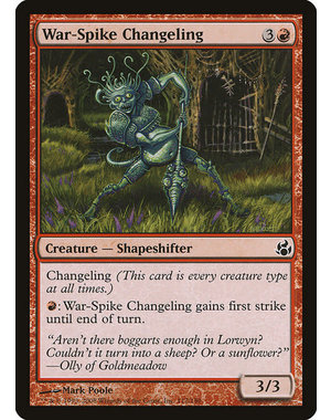 Magic: The Gathering War-Spike Changeling (112) Moderately Played