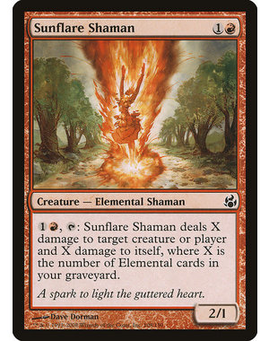 Magic: The Gathering Sunflare Shaman (108) Moderately Played