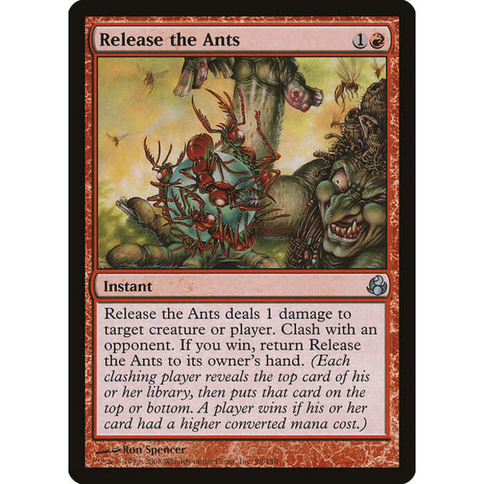 Magic: The Gathering Release the Ants (098) Moderately Played Foil