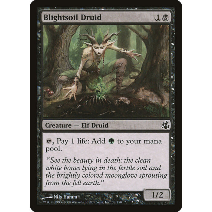 Magic: The Gathering Blightsoil Druid (059) Moderately Played