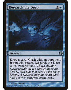 Magic: The Gathering Research the Deep (046) Moderately Played