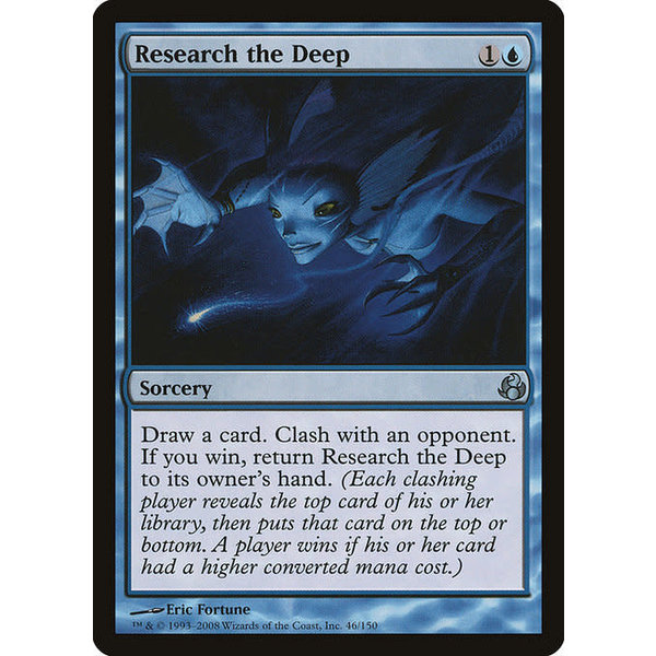 Magic: The Gathering Research the Deep (046) Moderately Played