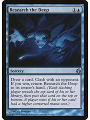 Magic: The Gathering Research the Deep (046) Moderately Played Foil