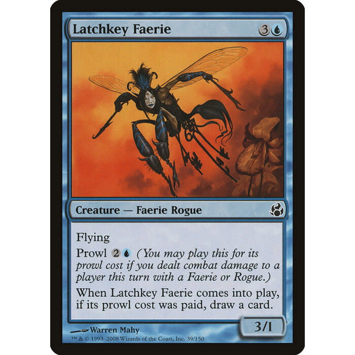 Magic: The Gathering Latchkey Faerie (039) Moderately Played