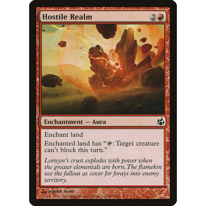 Magic: The Gathering Hostile Realm (091) Moderately Played