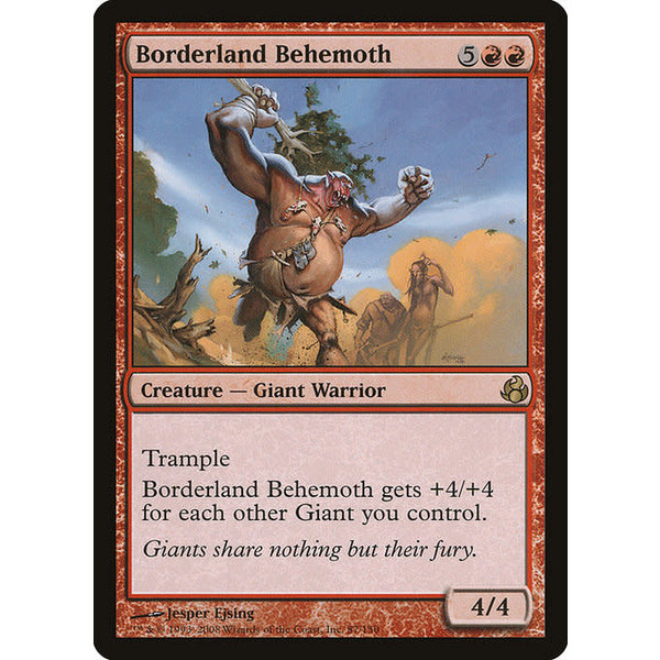 Magic: The Gathering Borderland Behemoth (087) Moderately Played