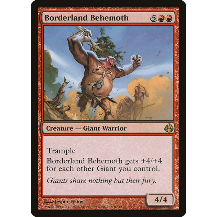 Magic: The Gathering Borderland Behemoth (087) Moderately Played