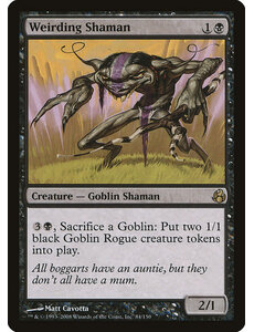 Magic: The Gathering Weirding Shaman (084) Moderately Played