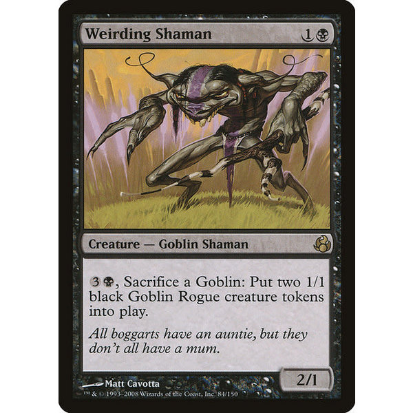 Magic: The Gathering Weirding Shaman (084) Moderately Played
