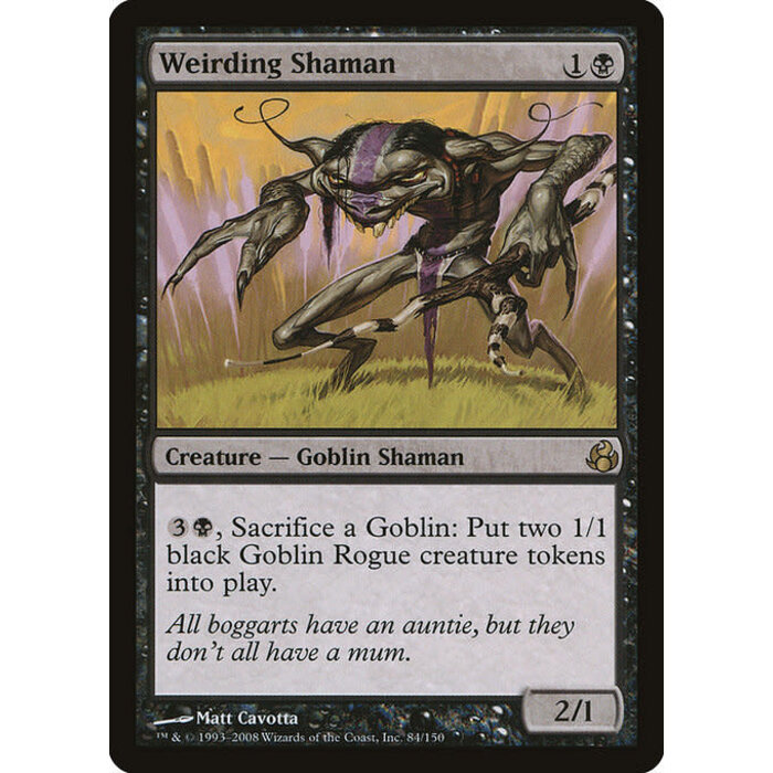 Magic: The Gathering Weirding Shaman (084) Moderately Played
