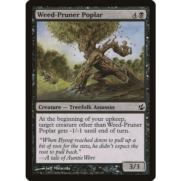Magic: The Gathering Weed-Pruner Poplar (083) Moderately Played Foil
