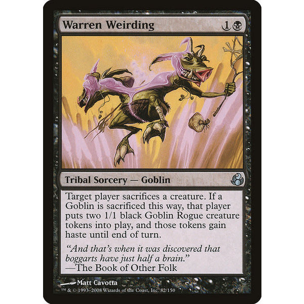Magic: The Gathering Warren Weirding (082) Moderately Played