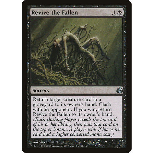 Magic: The Gathering Revive the Fallen (076) Moderately Played