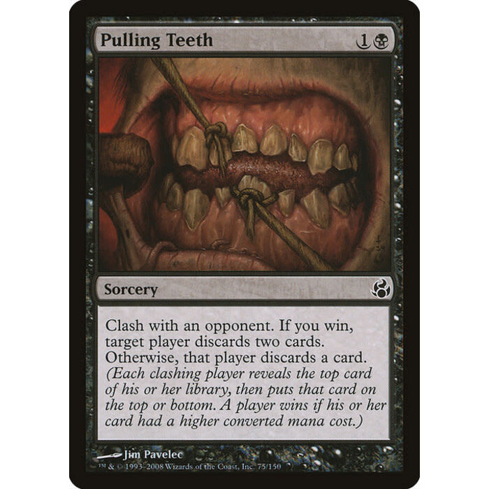 Magic: The Gathering Pulling Teeth (075) Moderately Played