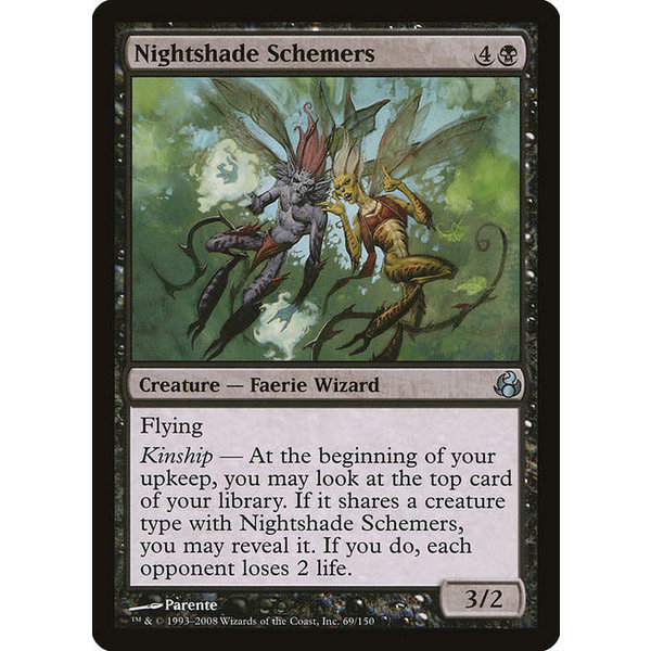 Magic: The Gathering Nightshade Schemers (069) Moderately Played