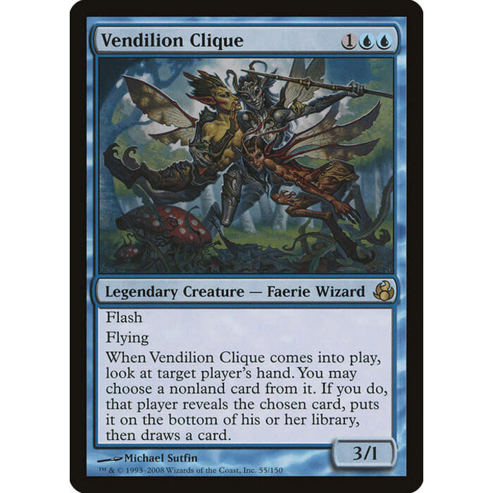 Magic: The Gathering Vendilion Clique (055) Heavily Played Foil