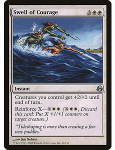 Magic: The Gathering Swell of Courage (026) Moderately Played