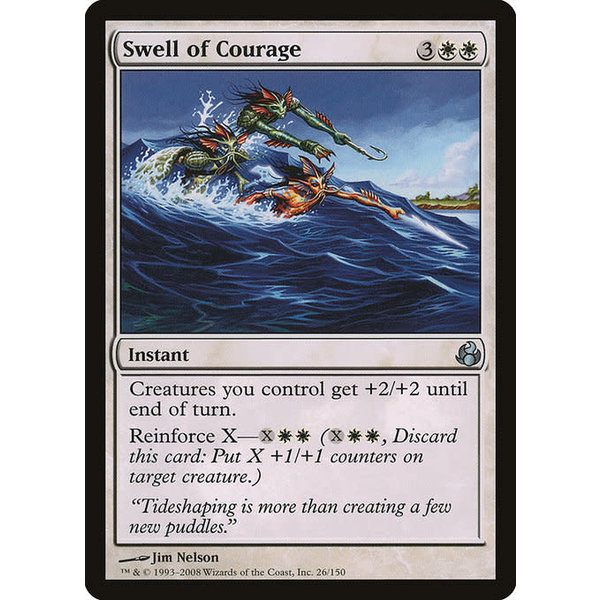 Magic: The Gathering Swell of Courage (026) Moderately Played