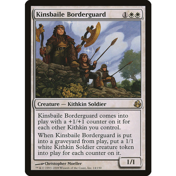 Magic: The Gathering Kinsbaile Borderguard (014) Moderately Played