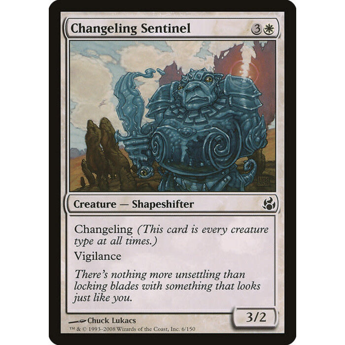Magic: The Gathering Changeling Sentinel (006) Moderately Played