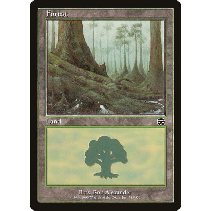 Magic: The Gathering Forest (348) Lightly Played