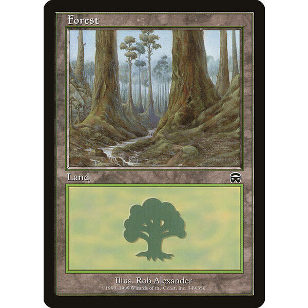 Magic: The Gathering Forest (349) Lightly Played