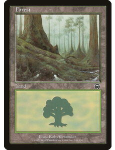 Magic: The Gathering Forest (348) Moderately Played